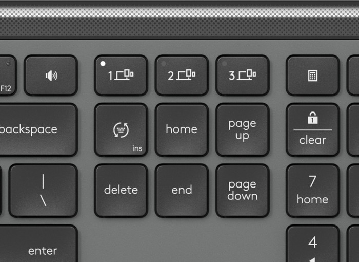 Logitech MK950 Signature Slim Kabellose Tastatur-Maus-Combo QWERTZ Schwarz detail