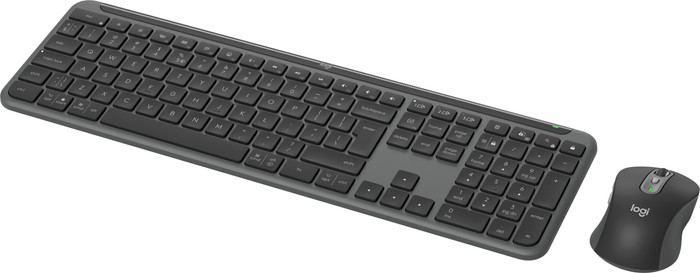 Logitech MK950 Signature Slim Kabellose Tastatur-Maus-Combo QWERTZ Schwarz rechte seite