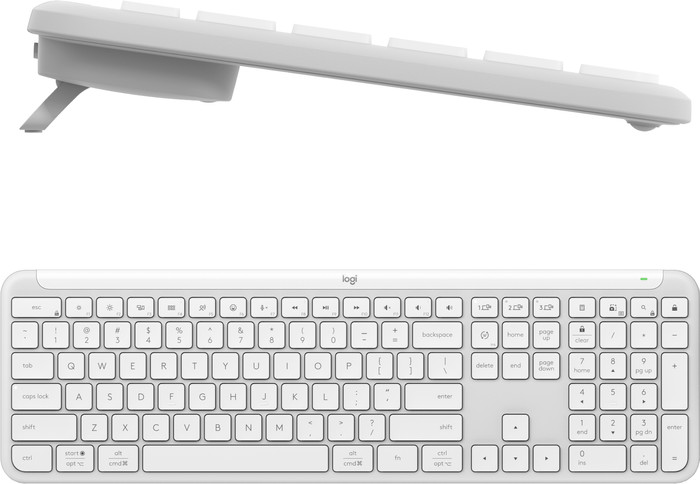 Logitech MK950 Signature Slim Wireless Keyboard and Mouse Combo QWERTZ White detail