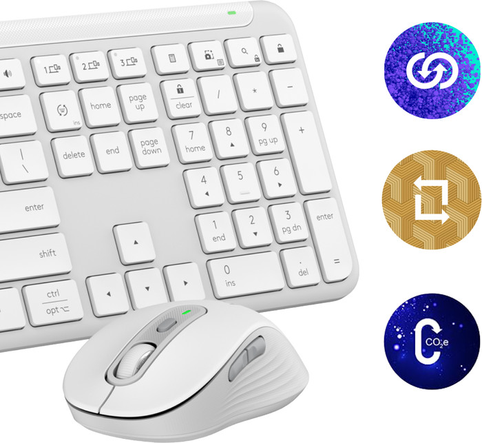 Logitech MK950 Signature Slim Wireless Keyboard and Mouse Combo QWERTZ White visual supplier
