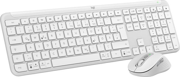 Logitech MK950 Signature Slim Wireless Keyboard and Mouse Combo QWERTZ White Main Image