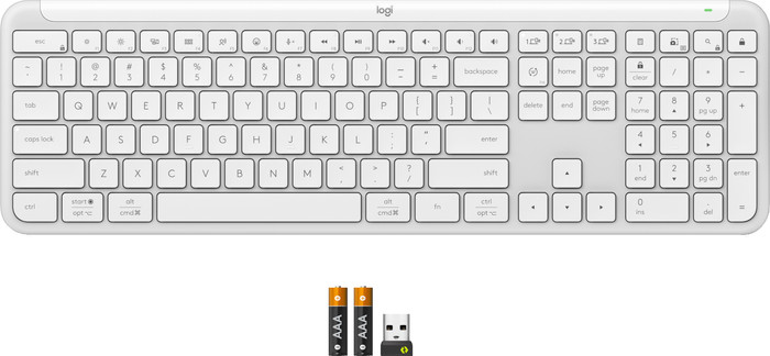 Logitech Signature Slim K950 Wireless Keyboard QWERTZ White accessory