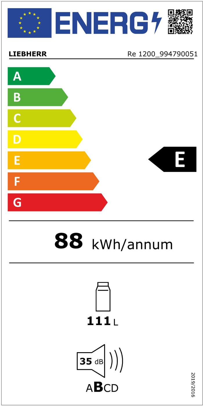 Liebherr Re 1200-20 energy label