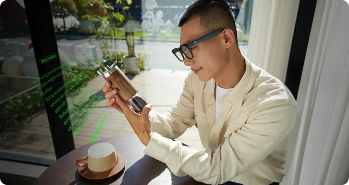 Rokid Glasses produkt in gebrauch