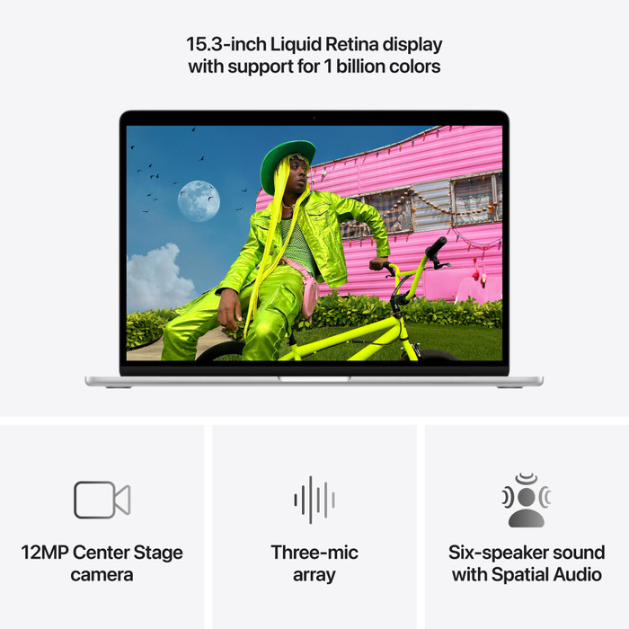 Apple MacBook Air 15 inches M5 (10 Core CPU/10 Core GPU) 16GB/512GB Silver QWERTZ visual supplier
