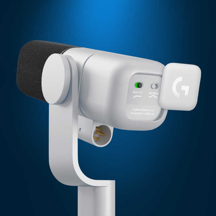 Logitech G Yeti Studio Active Dynamic XLR Mikrofon Weiß detail