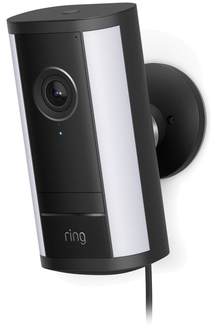 Ring Spotlight Cam Pro 2. Generation Kabelgebunden Schwarz rechte seite