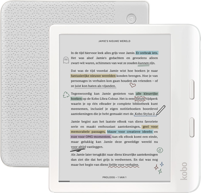 Kobo Libra Colour Weiß Main Image