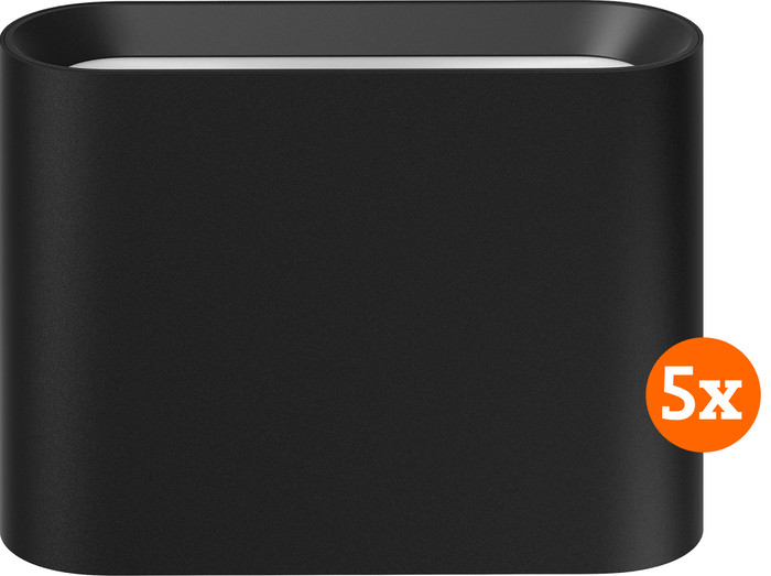 Philips Hue Dymera Wall Lamp - White and Color - Black 5-pack Main Image