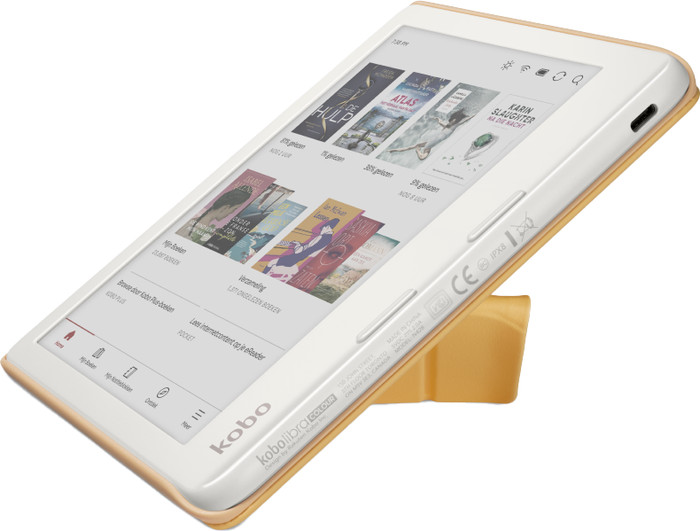 Kobo Libra Colour SleepCover Yellow detail
