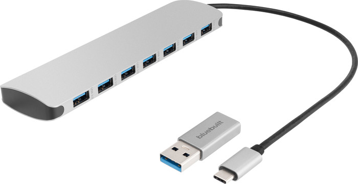 BlueBuilt 7-Ports USB-C / USB-A 3.0 Hub detail