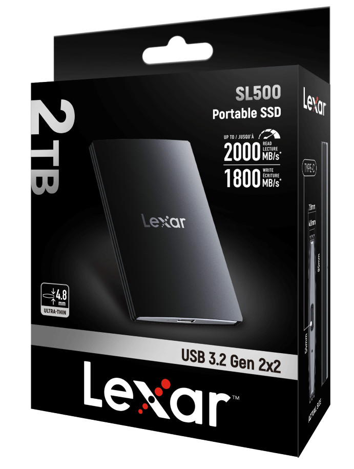 Lexar SL500 Portable SSD 1TB packaging