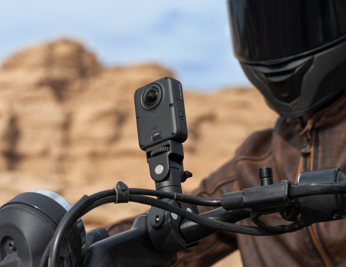 DJI Osmo 360 II Limitless Riding Combo product in use