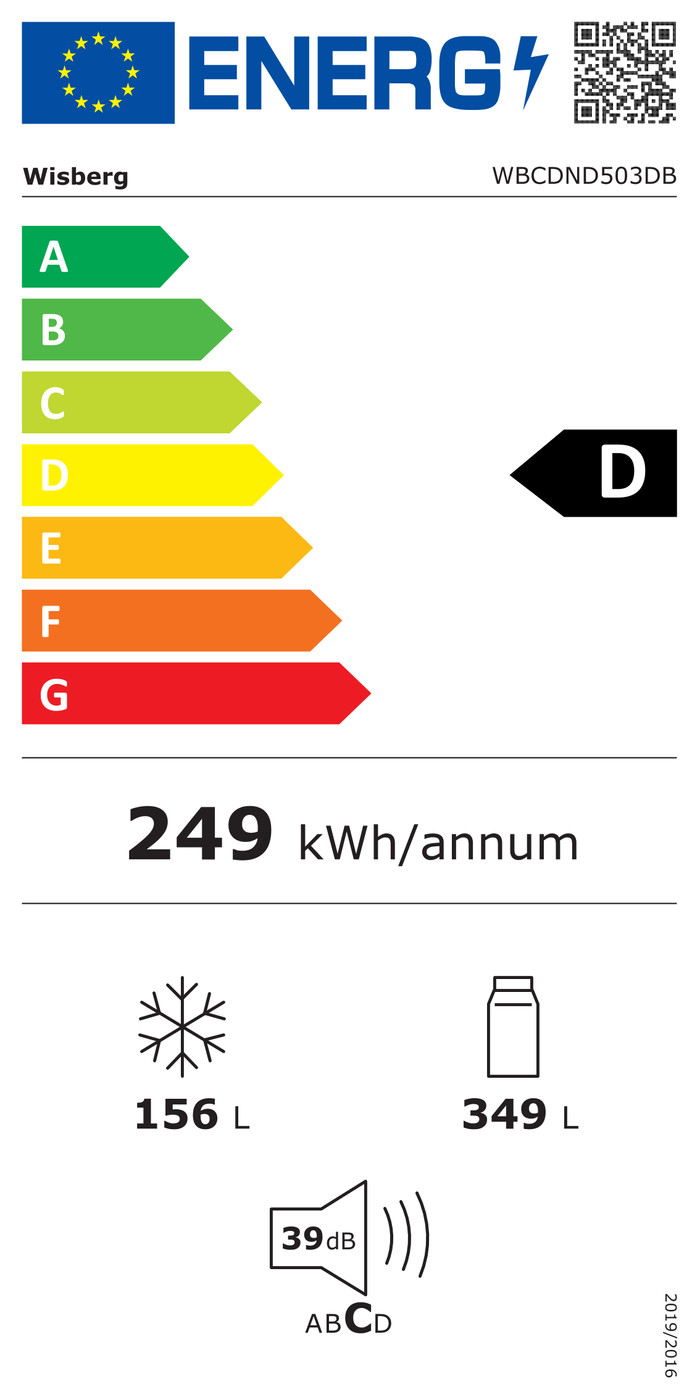 Wisberg WBCDND503DB energy label