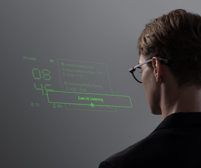 EvenRealities Even G2A Smart Glasses Brown product in use