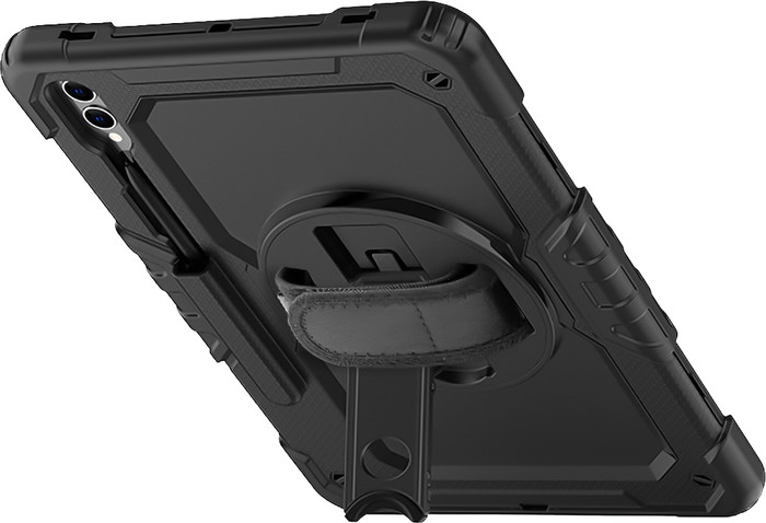 Just in Case Samsung Galaxy Tab S10 / S9 Plus / S9 FE Plus Rotating Backcover Schwarz linke seite