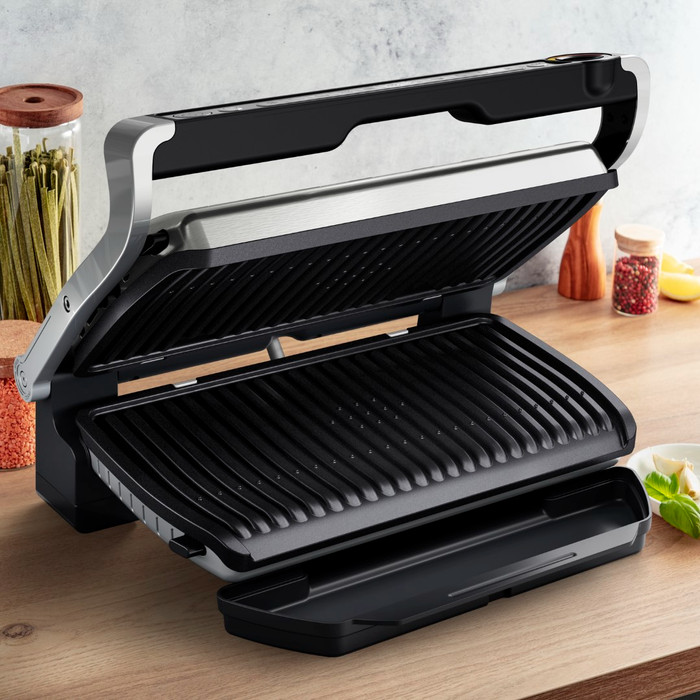 Tefal OptiGrill + XL RVS GC727D produkt in gebrauch