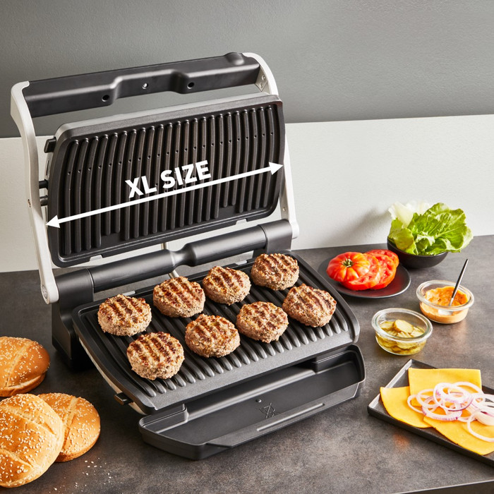Tefal OptiGrill + XL RVS GC727D produkt in gebrauch