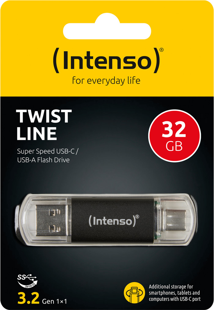 Intenso Twist Line USB-A/C 3.2 32GB packaging