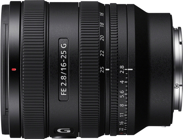 Sony FE 16-25mm f/2.8 G linke seite