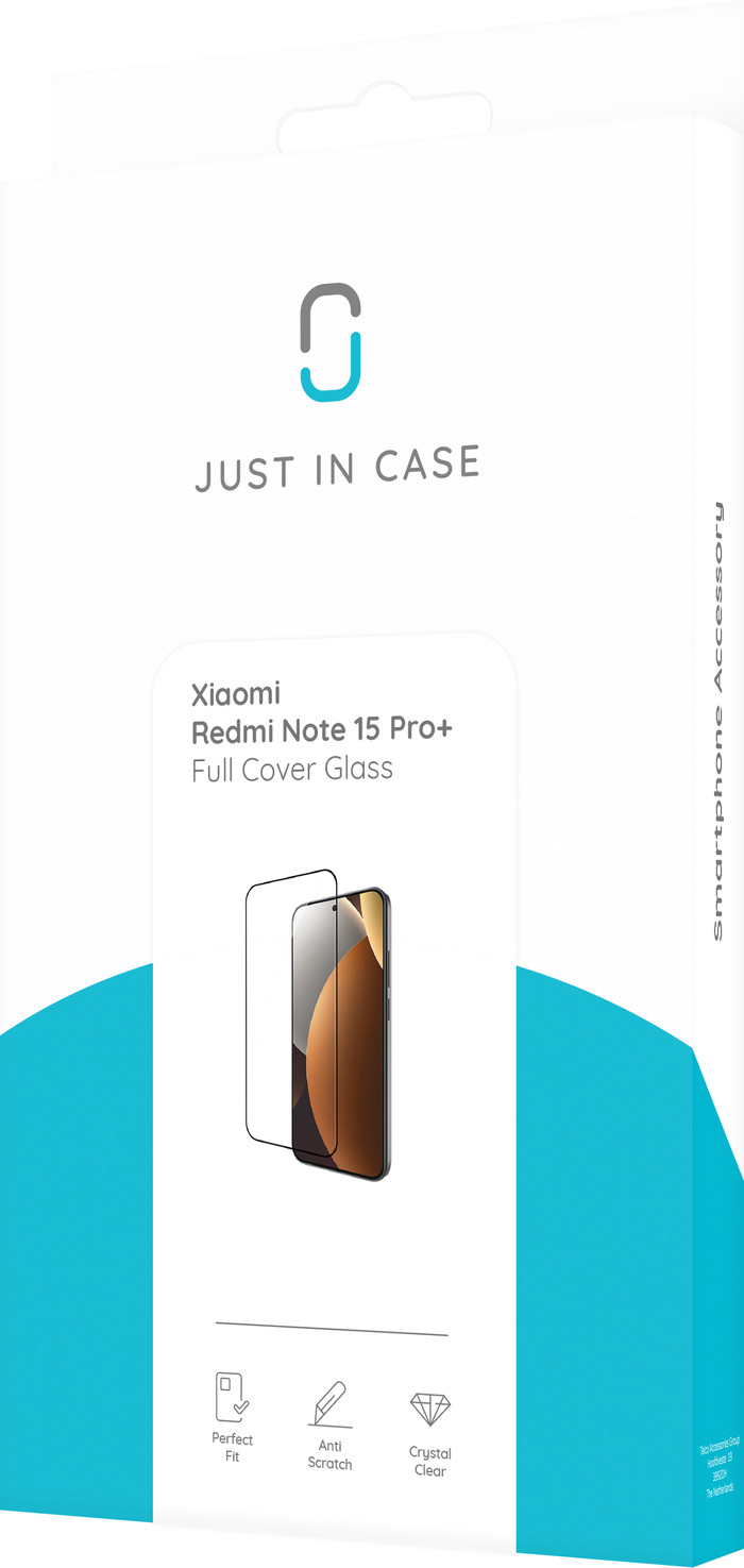 Just In Case Tempered Glass Xiaomi Redmi Note 15 Pro+ 5G Panzerglas verpackung