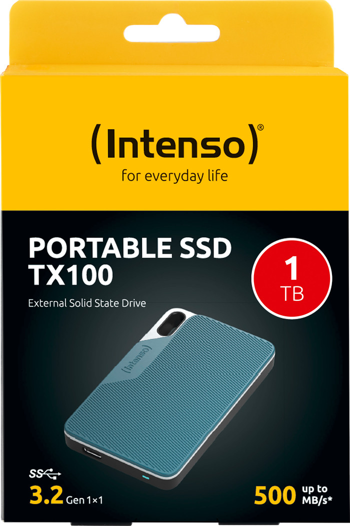 Intenso TX100 Rugged 1TB verpackung