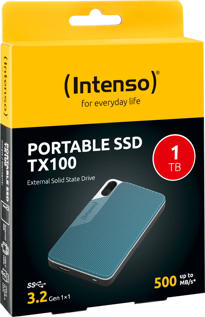 Intenso TX100 Rugged 1TB verpackung