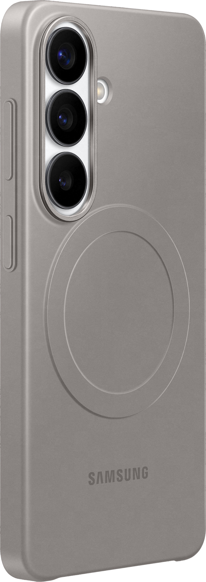 Samsung Galaxy S26 Slim Back Cover with Magnet Gray right side