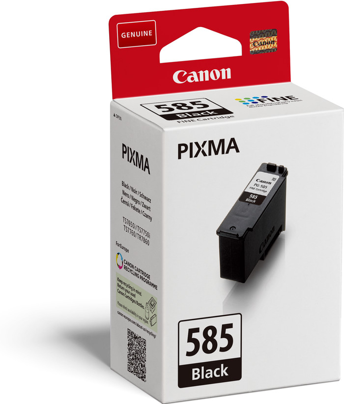 Canon PG-585 Cartridge Black packaging