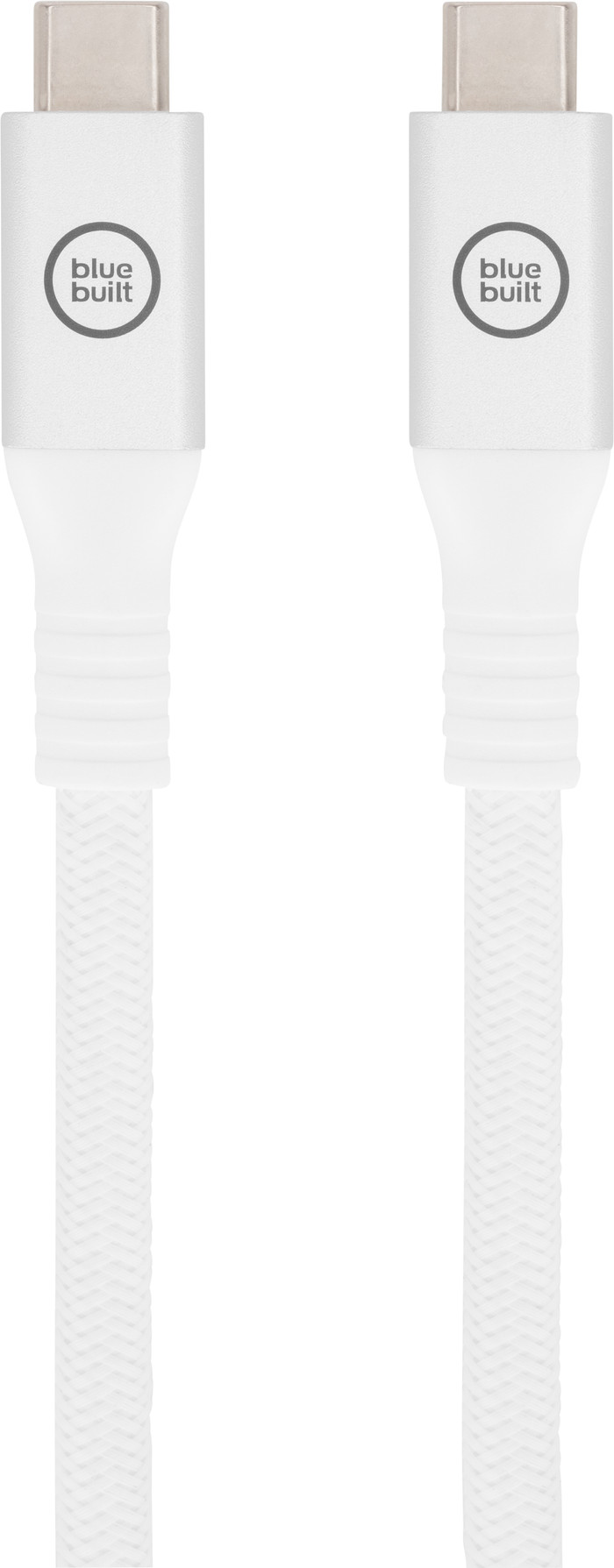 BlueBuilt USB-C-auf-USB-C-Kabel 240W 2 m Nylon Weiß Main Image