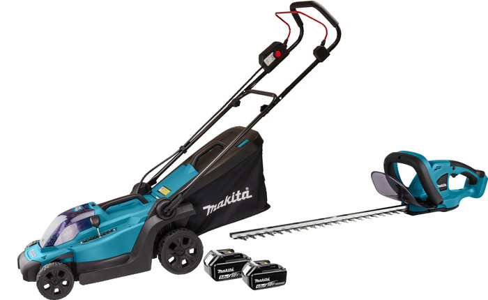 Makita DLM330SM incl. 4.0Ah Battery + Makita DUH523Z (without battery) + Makita BL1850B LXT 18V 5.0Ah Battery Main Image