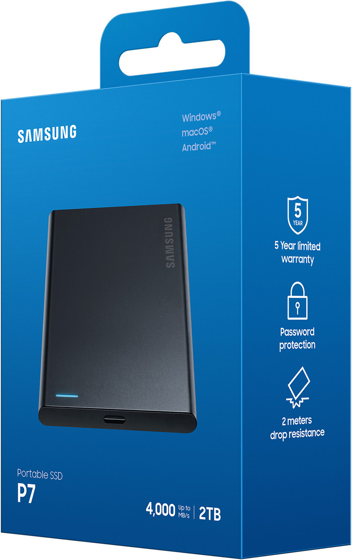 Samsung P7 Portable SSD 2 TB verpackung