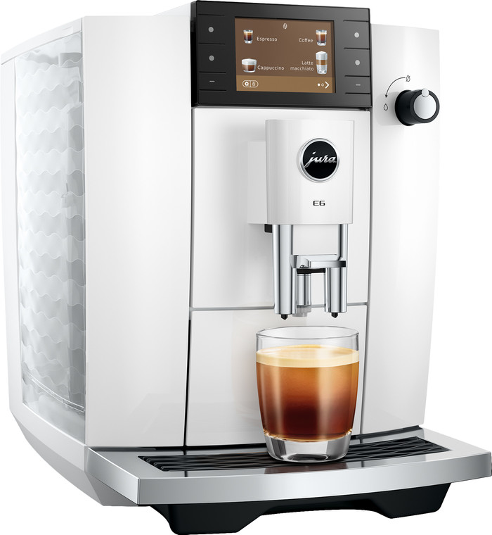 JURA E6 Piano White (ED) linke seite