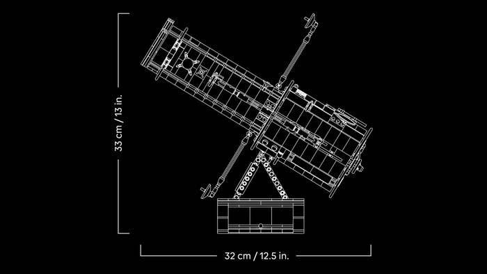 LEGO Icons Hubble-Weltraumteleskop 11382 detail