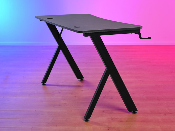Trust GXT 700 Omnius Gaming Desk Black product in use