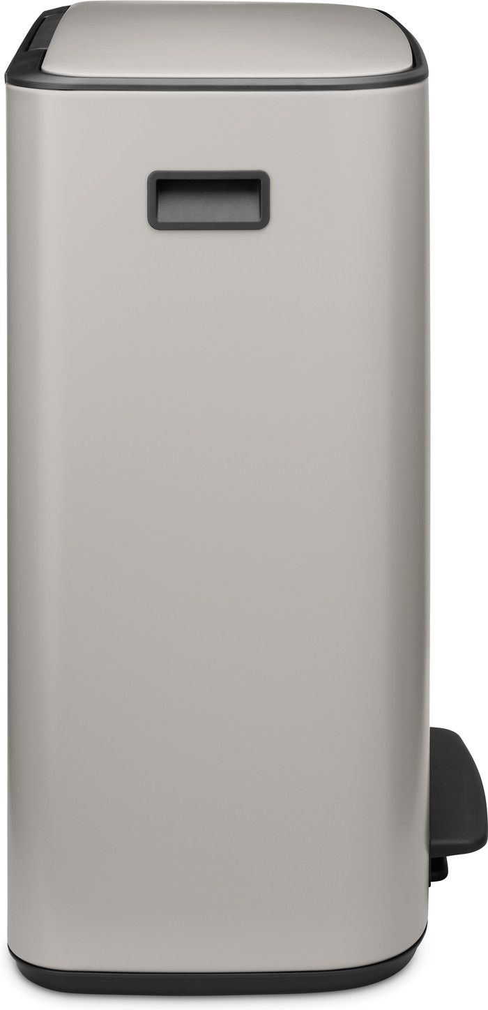Brabantia Bo Treteimer 2 x 30 Liter Soft Grey rechte seite