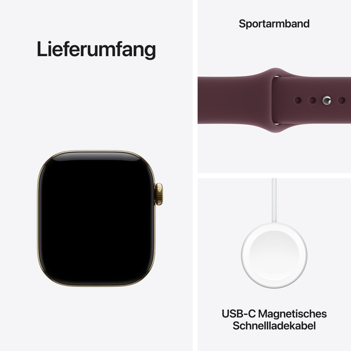 Apple Watch Series 12 Cellular 42 mm Gold Titan Sportarmband M/L visueller lieferant