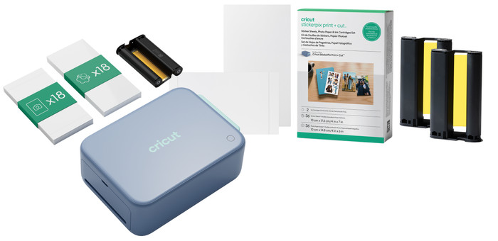 Cricut StickerPix Print + Cut Essential + Foto- und Aufkleberset Doppelpack Main Image