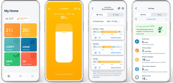 Tado Smart-Thermostat X Starterset + 7 Thermostatköpfe visueller lieferant