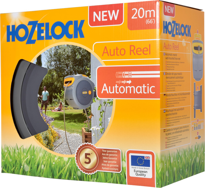 Hozelock AutoReel 20m packaging