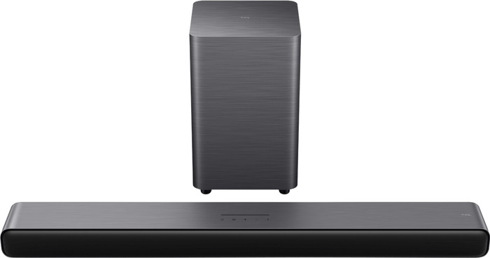 TCL 65 Zoll QLED P81K 4K (2025) + TCL S55H 2.1 Soundbar vorne