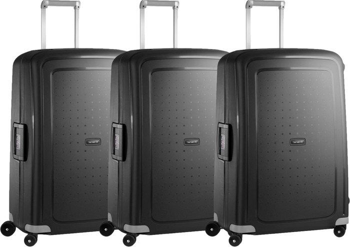 Samsonite S'Cure Spinner 75 cm Black Triple Kofferset Main Image