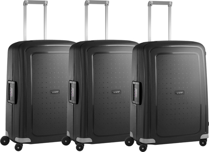 Samsonite S'Cure Spinner 69 cm Black Triple Kofferset Main Image