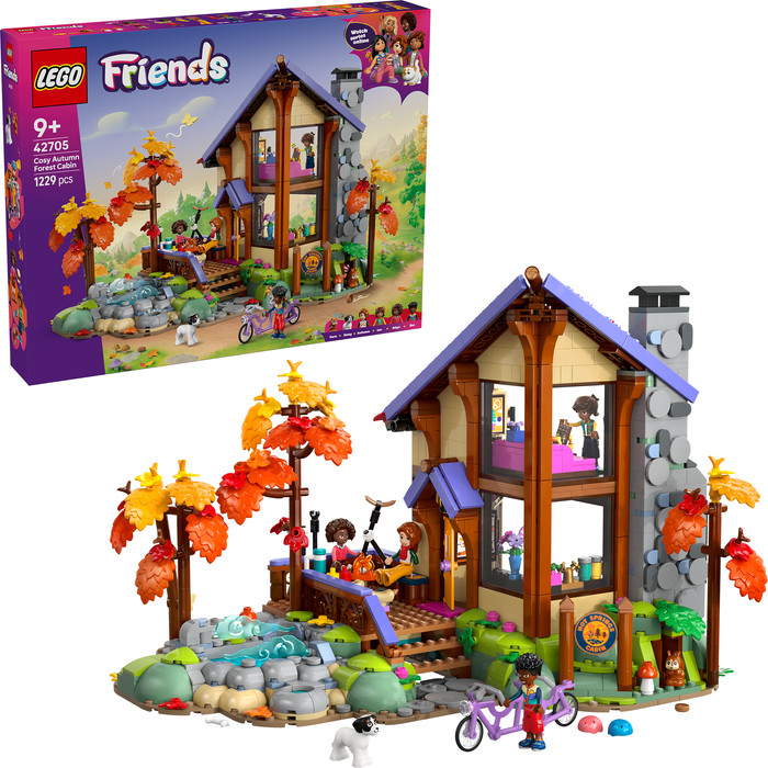 LEGO Friends Cozy Fall Forest Cabin 42705 right side