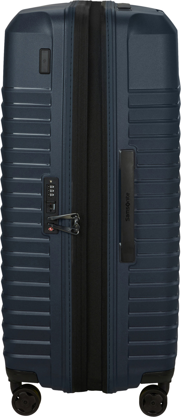 Samsonite Intuo Expandable Spinner 75 cm Blue Nights linke seite