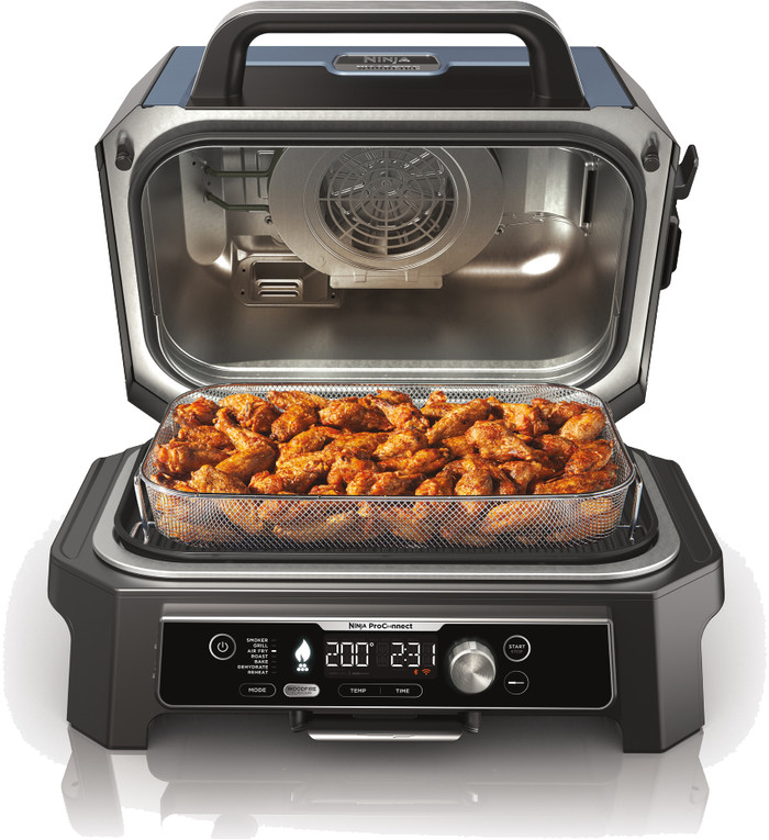 Ninja Woodfire Pro XL Elektrogrill und Smoker OG901EU produkt in gebrauch