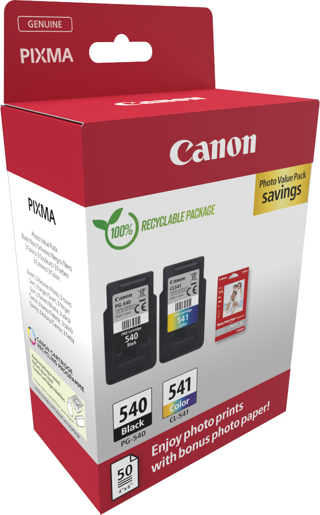 Canon PG-540/CL-541 Patronen Multipack verpackung