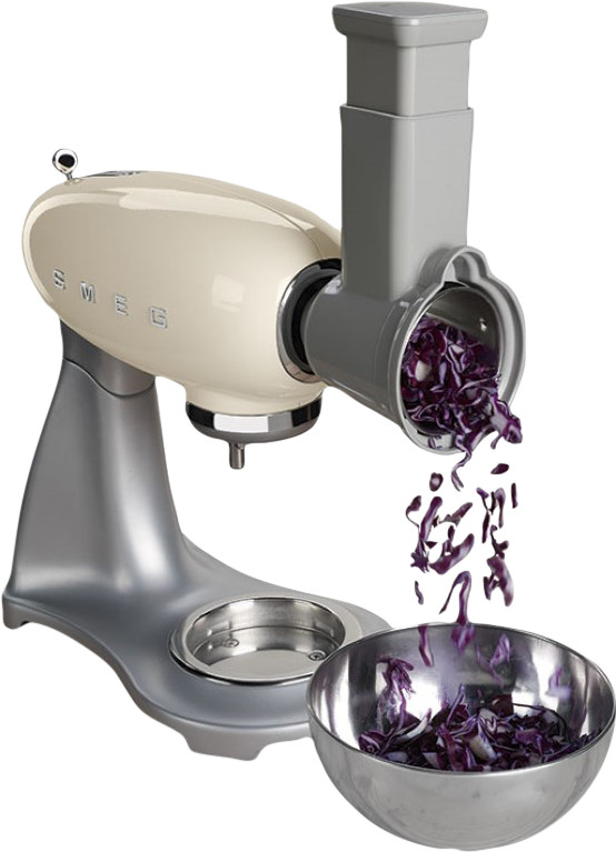 SMEG SMSG01 Vegetable Slicer and Grater product in use