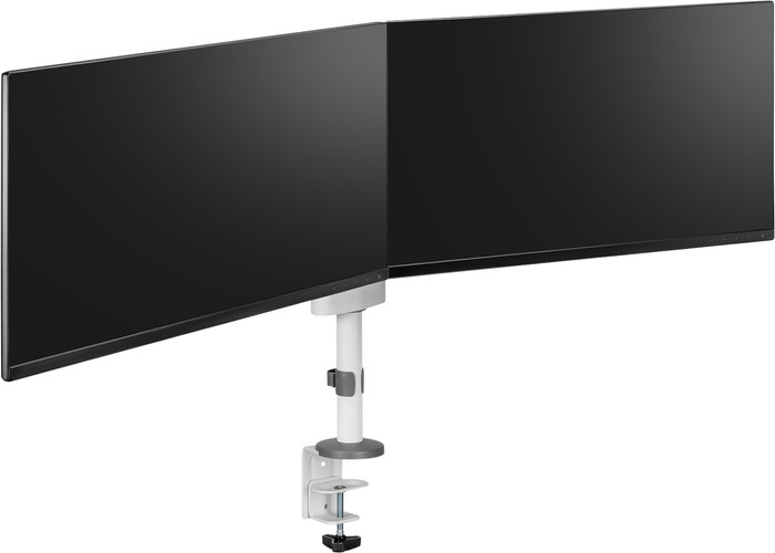 Neomounts NEXT Lite DS60-425WH2 Monitorhalterung für 17 - 27 Zoll Bildschirme - Weiß linke seite