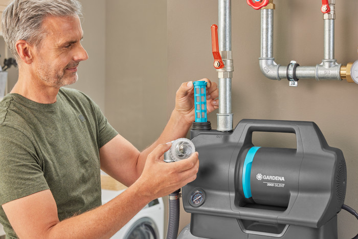 Gardena Hydrophore Pump 3900 Silent product in use